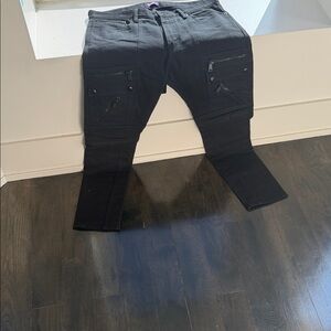 Ralph Lauren Charcoal Pants with Purple Accents